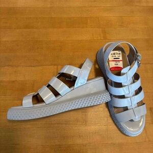 AEROSOLES Jelly Platform Sandal - Light Blue - Size 8. New With Tags!